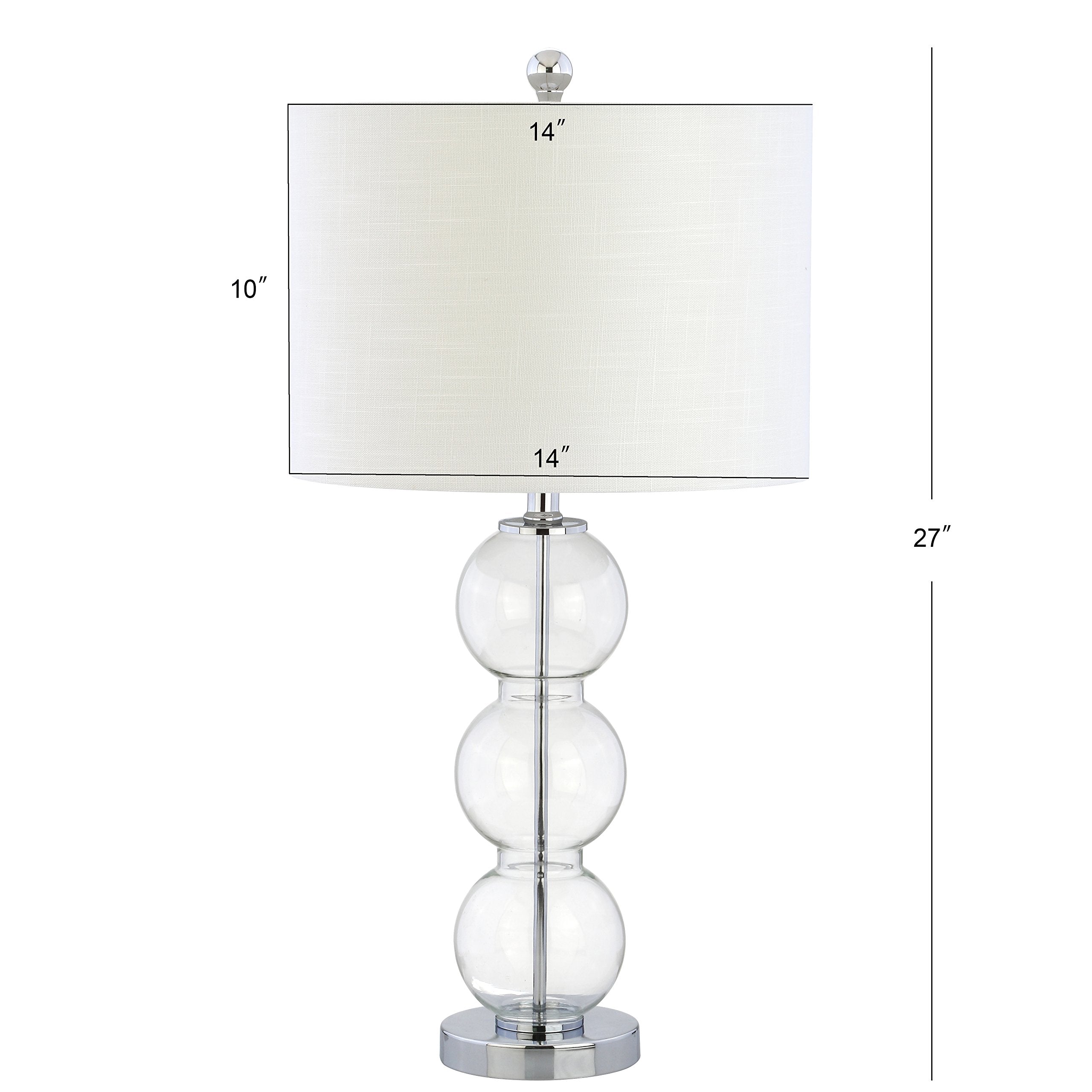 Set of 2 Table Lamps Bella 27" Glass Triple-Sphere LED Table Lamp