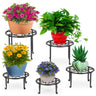 5 Pack Metal Plant Stands,Heavy Duty Potted Holder for Flower Pot