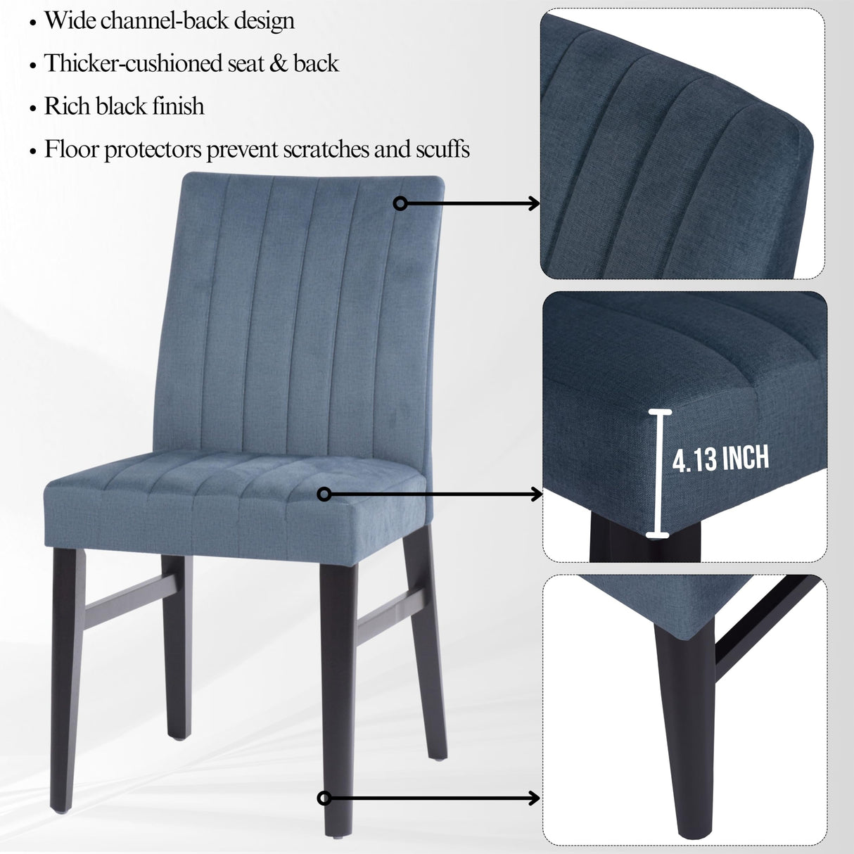 Walton 5-Piece Round Dining Set - Blue