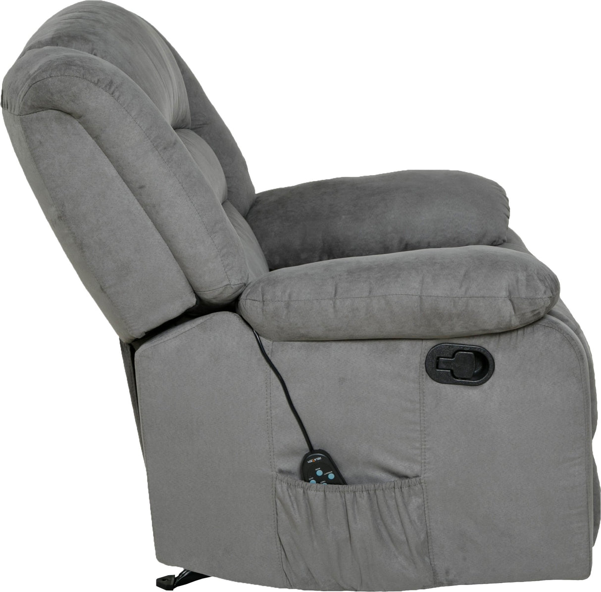 Longstreet Rocker Recliner with Massage, Heat and Dual USB ports,