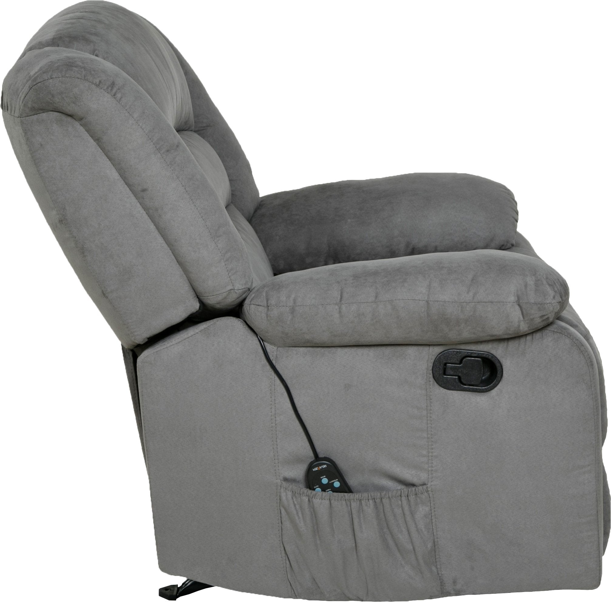 Relaxzen Massage Recliner Chair – Heat, USB, & Remote-Controlled Vibration