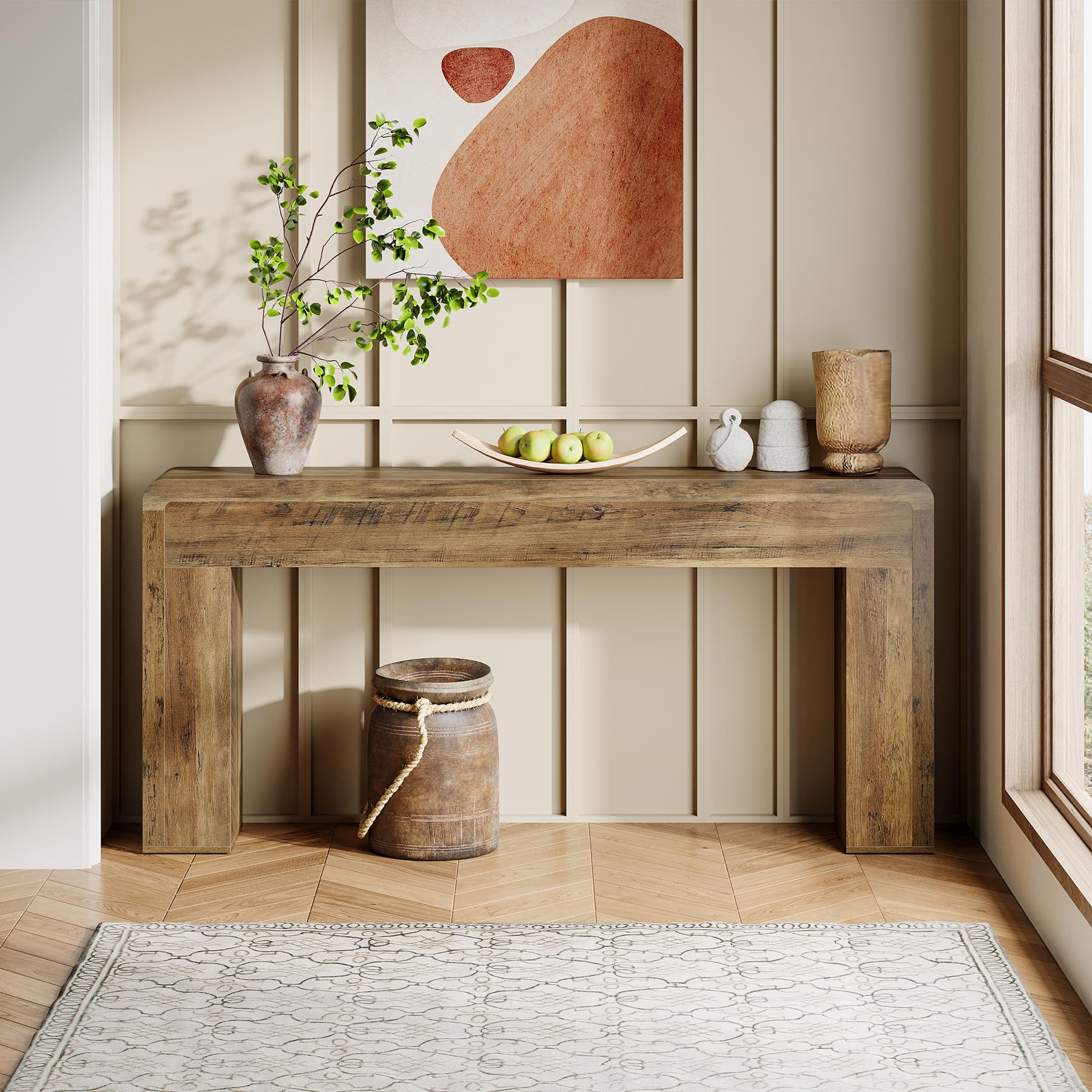 70.9-Inch Extra Long Rustic Console Table