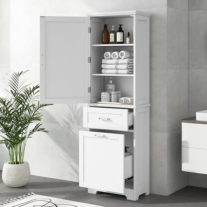Tall Bathroom Storage Cabinet, Freestanding Storage Cabinet