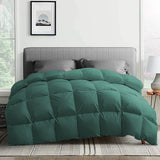 Goose Feather Comforter King Size, Pinch Pleat All Season Medium Warmth Duvet Insert,