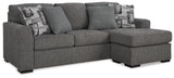 Gardiner Casual Right Hand Facing Sofa Chaise with 4 Accent Pillows