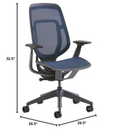 Karman Mesh Ergonomic Desk Chair - Adjustable Desk Chair - 4 Points of Adjustability