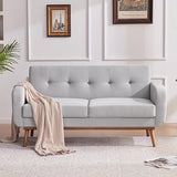 62'' Loveseat Sofa, Mid Century Modern Love Seat Couches for Living Room