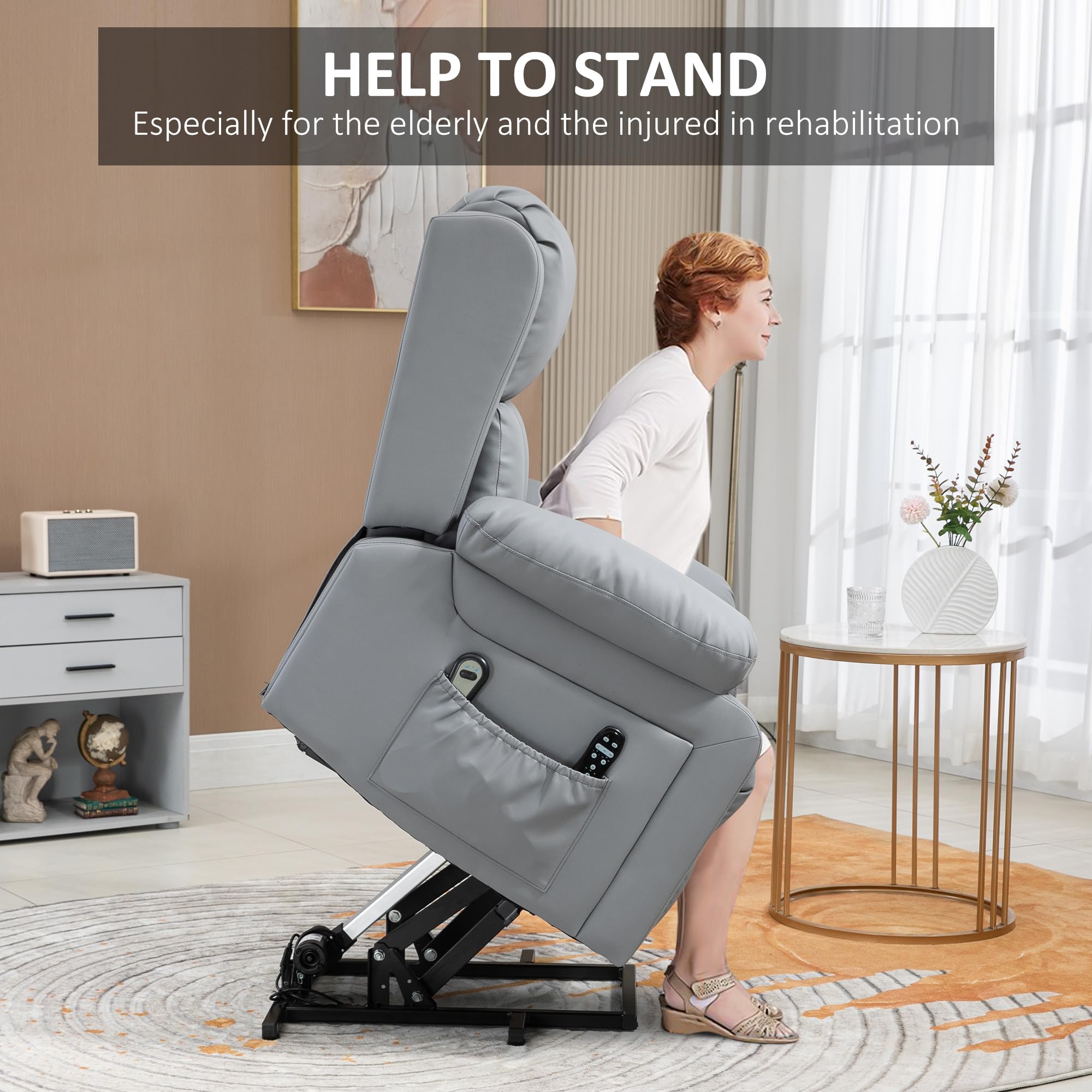 VibeLift Power Lift Massage Recliner – Oversized Comfort