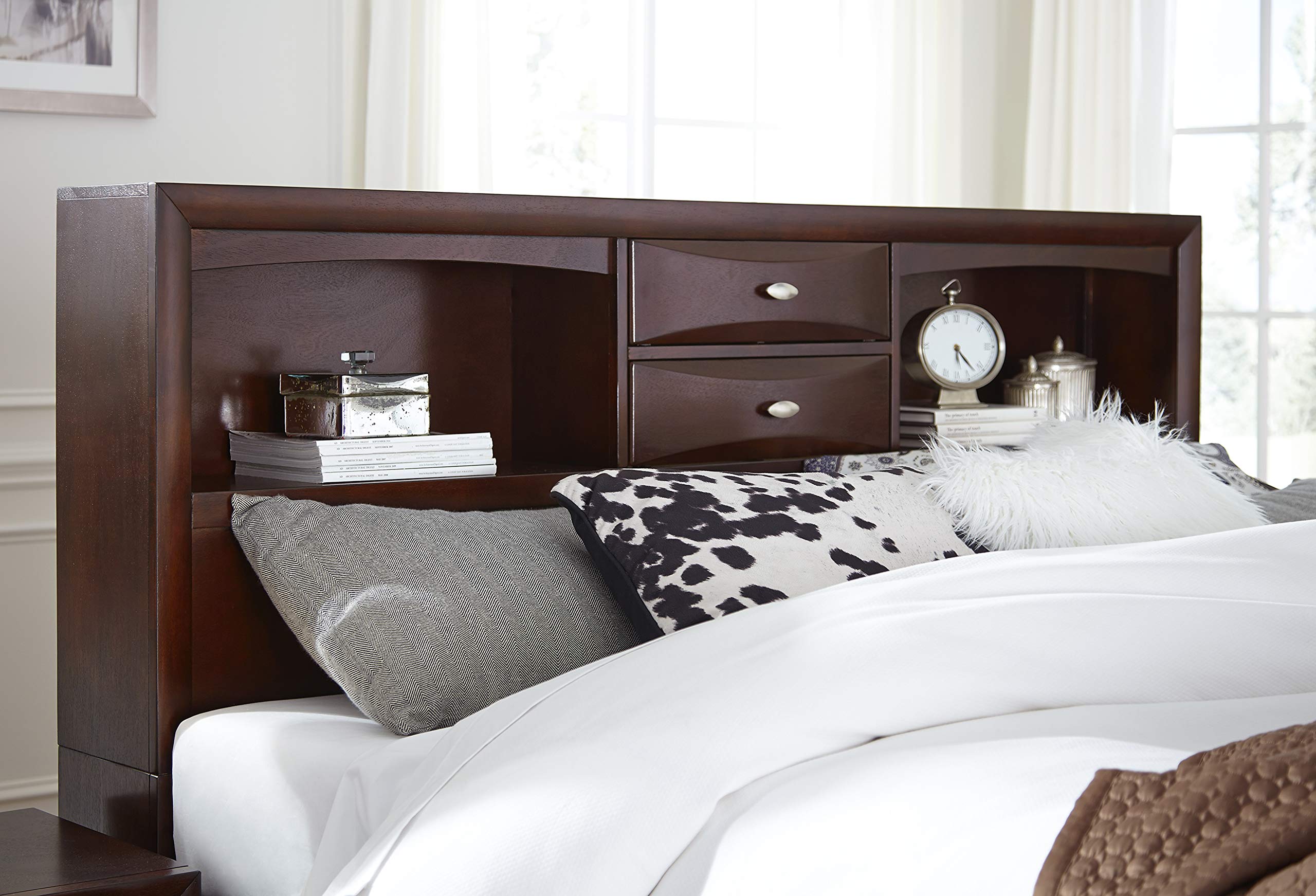 Merlot Linda Full Bed Platform