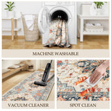 6ft Round Rug, Area Rugs 6ft, Washable Rug, Non-Slip, Rugs for Living Room,