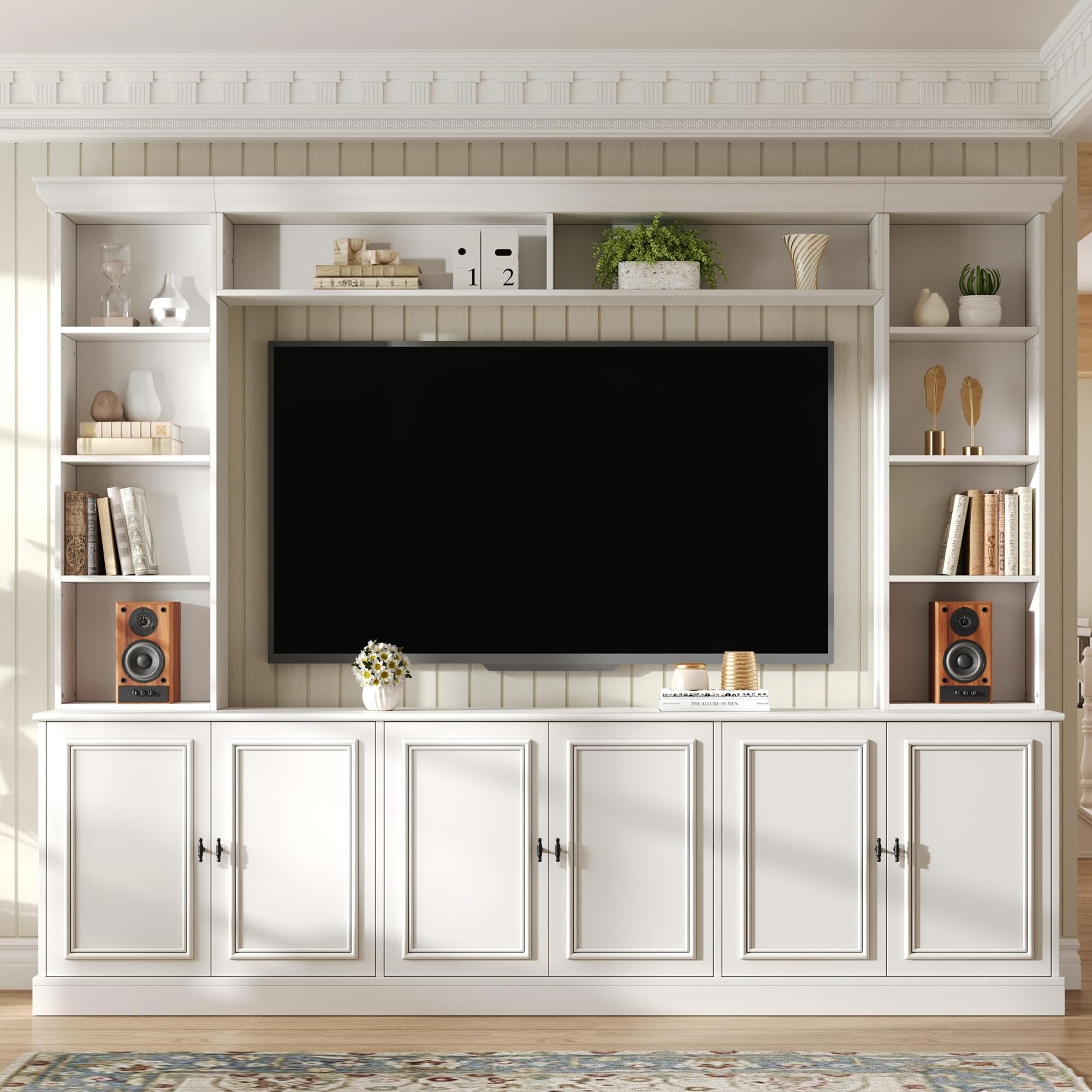 4-Piece Entertainment Center Wall Unit for TVs up to 70"