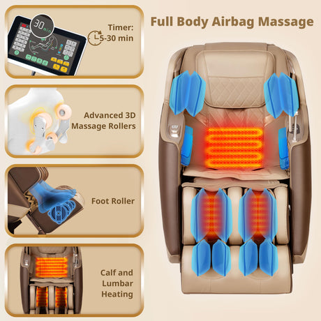 Massage Chair Full Body with Heat, Full Body Zero Gravity SL