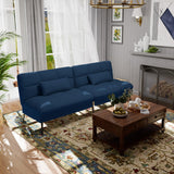 Convertible Sofa Bed,68″Fabric Couch with Adjustable Backrest,Loveseat