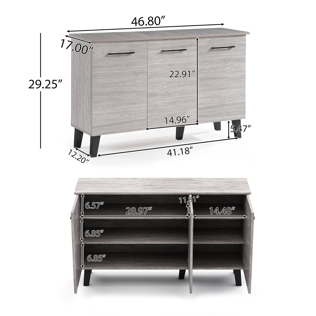 Home GDFStudio Emilia Side Board Cabinet | Scandinavian, Danish, Mid Century Modern