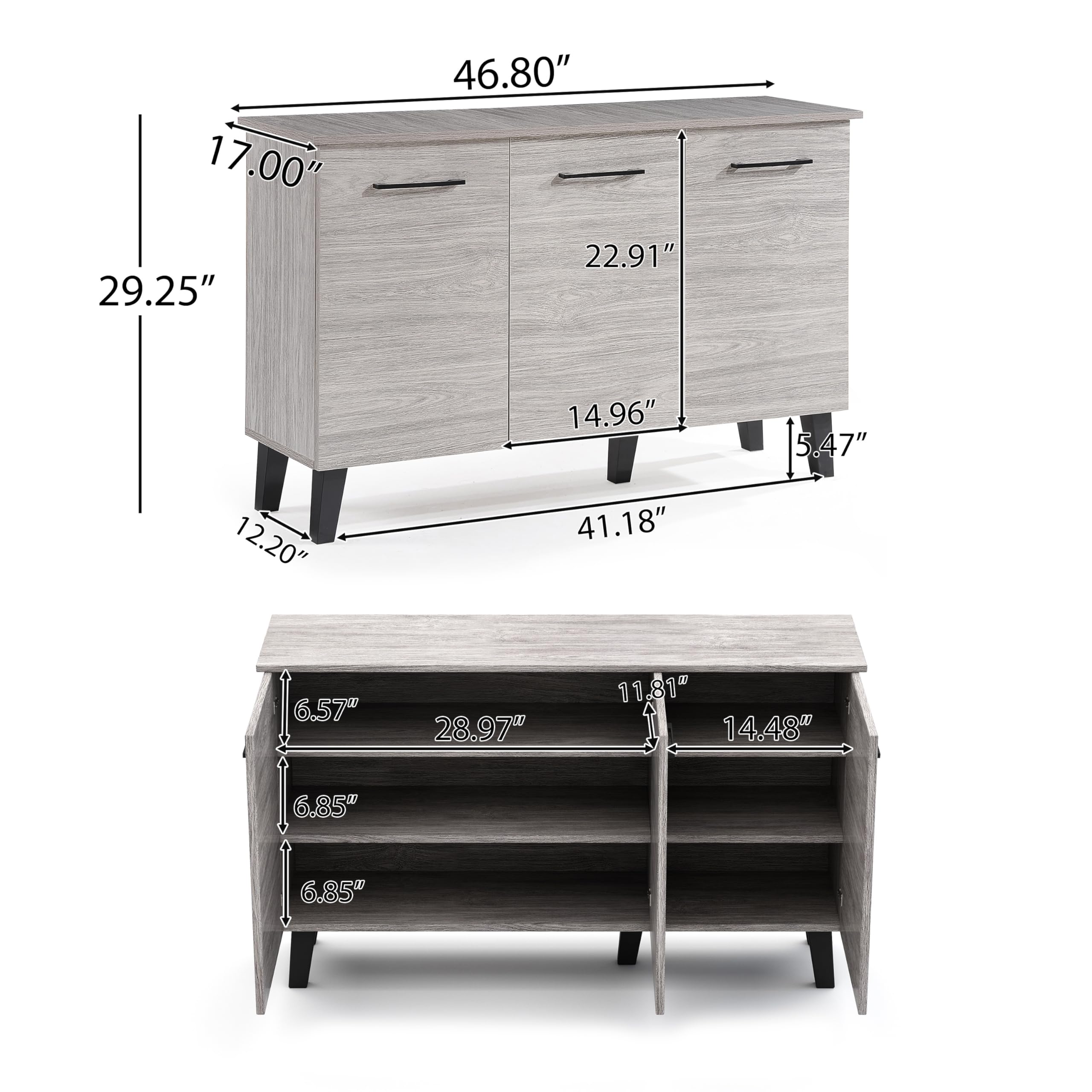 Home GDFStudio Emilia Side Board Cabinet | Scandinavian, Danish, Mid Century Modern