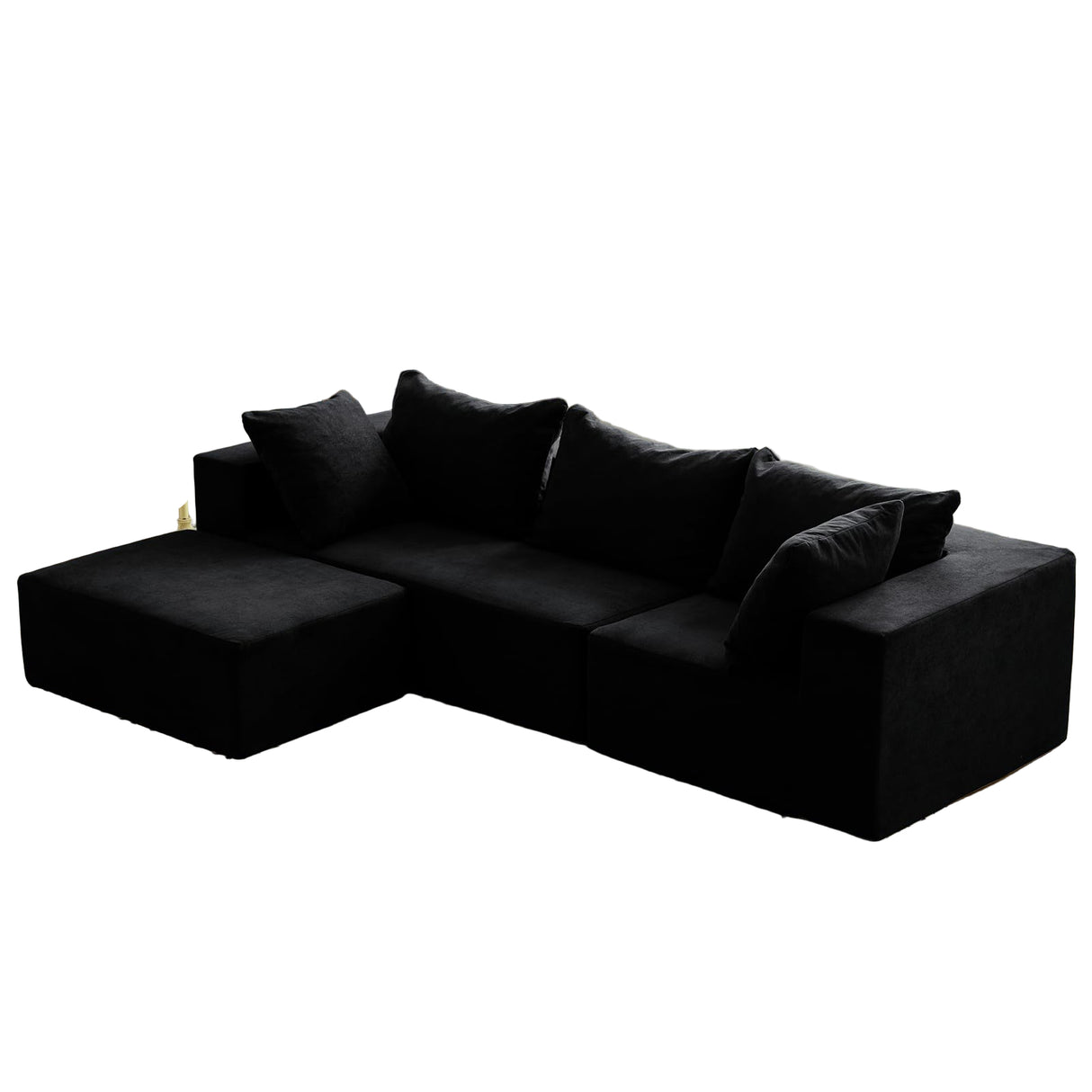 Modular Sectional Sofa with Chaise, Modern L Shaped Cloud Couch with Deep Seat