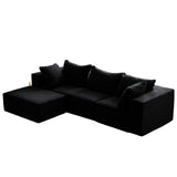Modular Sectional Sofa with Chaise, Modern L Shaped Cloud Couch with Deep Seat