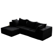 Modular Sectional Sofa with Chaise, Modern L Shaped Cloud Couch with Deep Seat