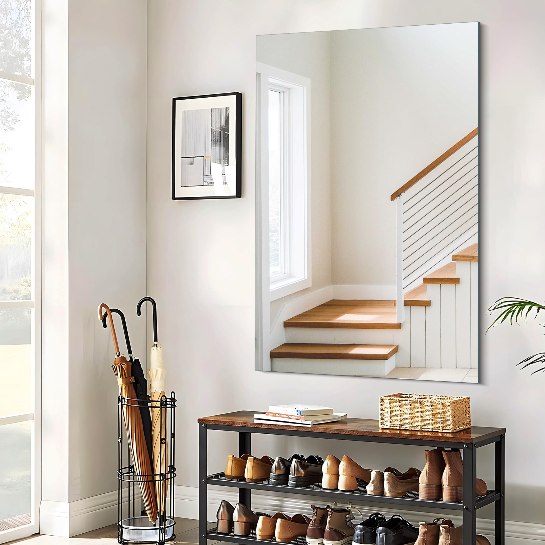 Frameless Mirror,  Rectangle Bathroom Mirrors