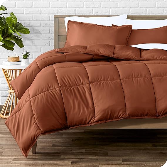 Comforter Set - Queen Size - Ultra-Soft - Goose Down Alternative