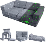 modular Kids Play Couch, Toddler Couch for Playroom, Navy