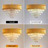 Modern Crystal Chandelier 12 Lights Gold Chandeliers for Dining Room Chandeliers Crystal Living Room