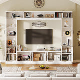 98" Wall Unit TV Stand with LED Lights for TVs up to 80"