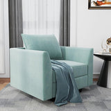 Modern Loveseat Polyester Fabric Loveseat Sofa for Small Space Modular Sofa with Storage Seat