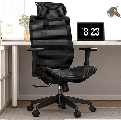 400LBS Heavy Duty Mesh Ergonomic Office Chair Height Adjustable Swivel Computer