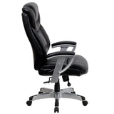 HERCULES Series Big & Tall 400 lb. Rated Black LeatherSoft Executive Ergonomic