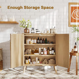 Cabinet with 2 Doors, Bathroom Floor Cabinet, Modern Sideboard Buffet Cabinet, Accent