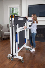 Rally TL Professional MDF Indoor Ping Pong Table w/ Quick Clamp Table Tennis Net & Post Set - 10 Minute