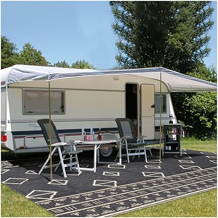 Outdoor Rugs for Patio 9'x12' Plastic Straw Rug Clearance for RV Camping