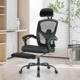 Ergonomic Office Chair with Footrest, Computer Desk Chair for Adults, High Back Mesh