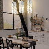 2 Pendant lamp Modern Pendant lamp, Mini Crystal Pendant lamp, Adjustable Pendant