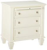 Sandy Beach Coastal 3 Drawer Nightstand Bedroom Bedside Table Storage Drawers