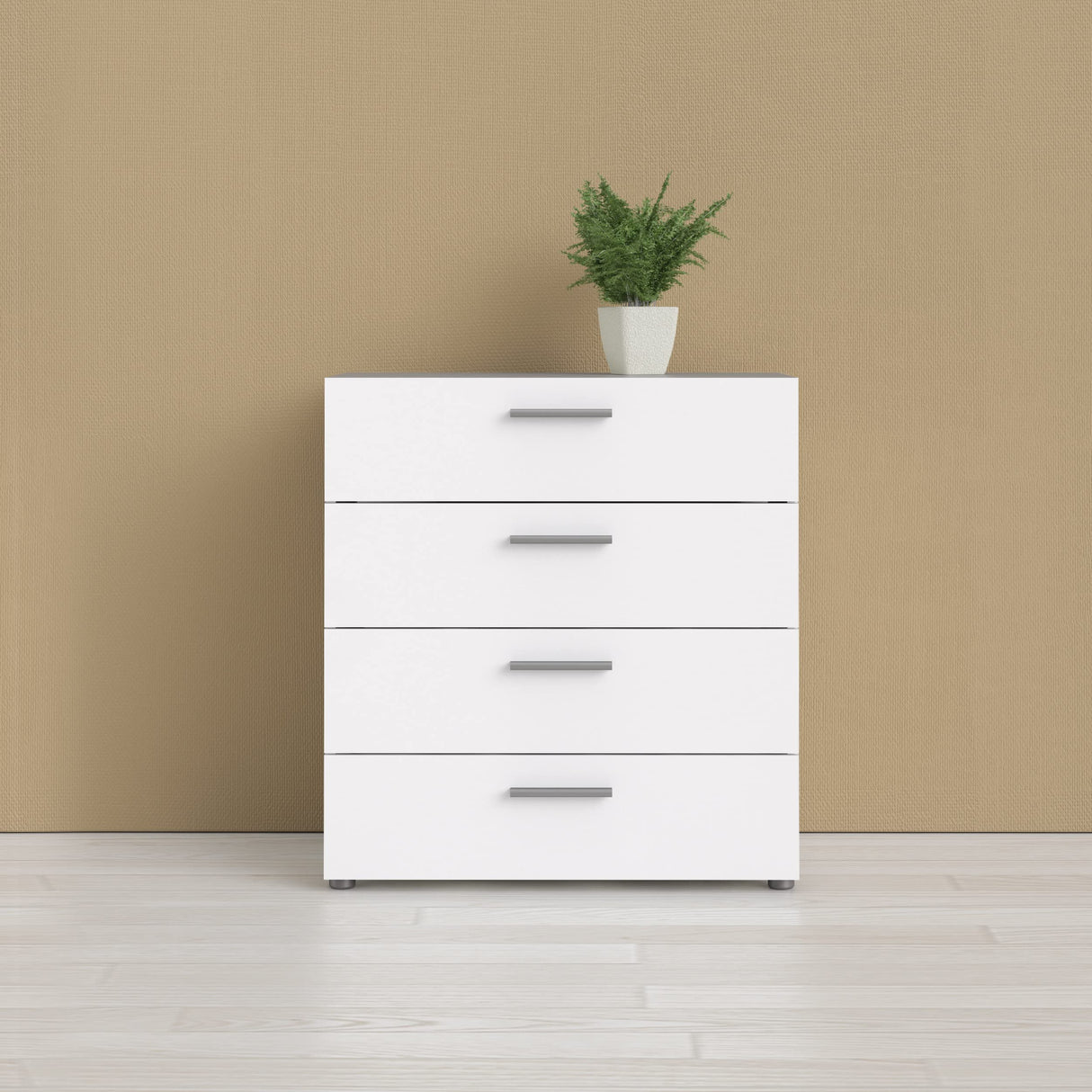 Austin 4 Drawer Chest, White