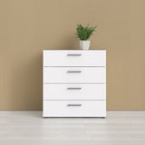 Austin 4 Drawer Chest, White