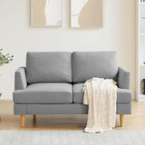 Sofa with Deep Seats, 65" Mid Century Modern Sofa