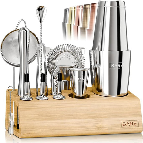 Mixology Bartender Kit Bar Set | 14-Piece Cocktail Shaker Set | Martini Barware