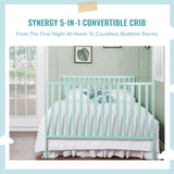 Synergy 5-in-1 Convertible Crib in Mint, Greenguard Gold Certified