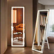 56x18 LED Floor Mirror - Dimmable 3-Color Full Length Mirror