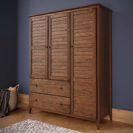 Greenport 3-Door Wardrobe, Brushed Grey