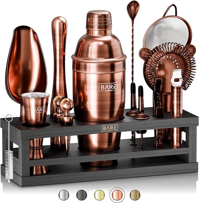 Mixology Bartender Kit Bar Set | 16-Piece Cocktail Shaker Set | Martini Barware Mixing
