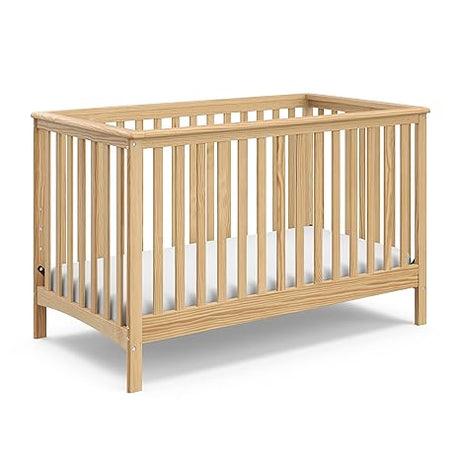 Hillcrest 4-in-1 Convertible Crib (Black) - Converts to Daybed, Toddler Bed