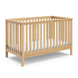 4-in-1 Convertible Crib (Natural) - Converts to Daybed, Toddler Bed, and Full-Size Bed,