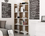 AL67BCB02 67 x 18 x 9 in. Alice Accent Corner Unit Bookcase - Walnut