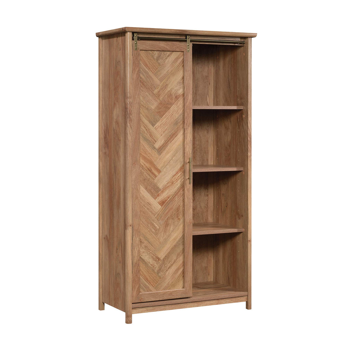 Coral Cape Storage Pantry Cabinet, L: 34.84" x W: 17.64" x H: 66.97"