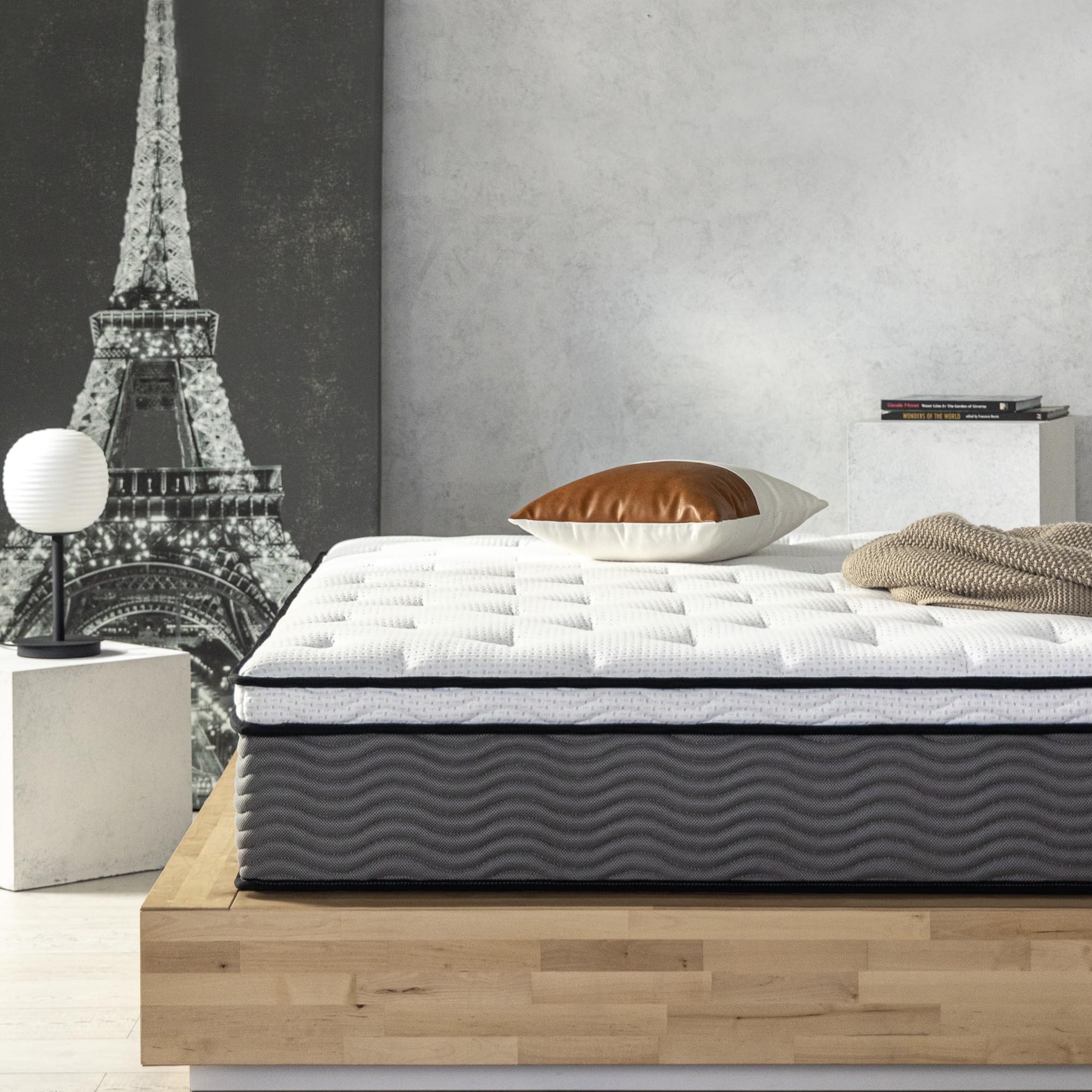 12 Inch True Support Hybrid Mattress [New Version], King, Fiberglass Free,