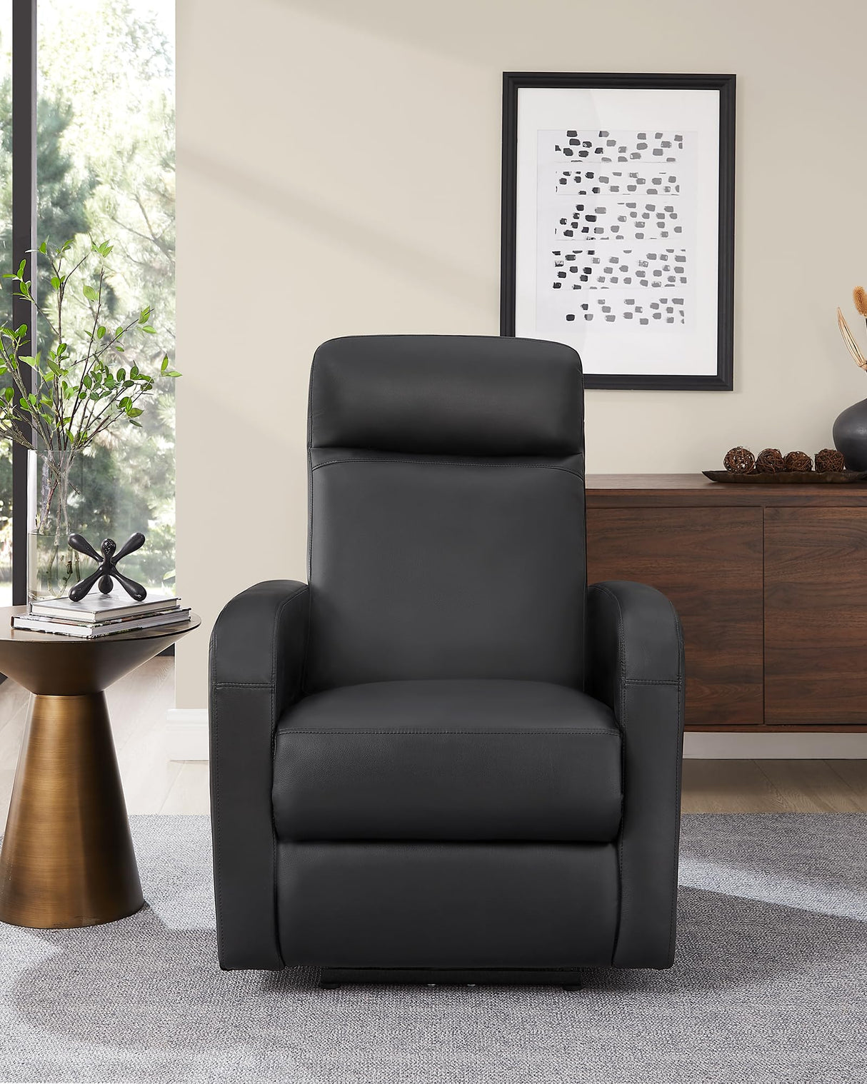 Recliner, Modern Power Recline Chair with Upholstered, Adjustable